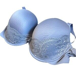 Thirdlove 42D 24/7 Lace Detail T-Shirt Bra Blue Underwire